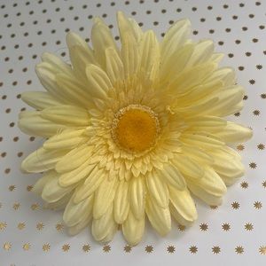 Pastel Yellow Flower Clip